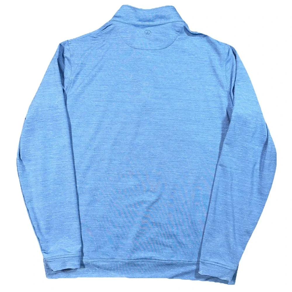 Peter Millar Performance Quarter zip Pullover Mens XL Blue Golf ESI Logo
